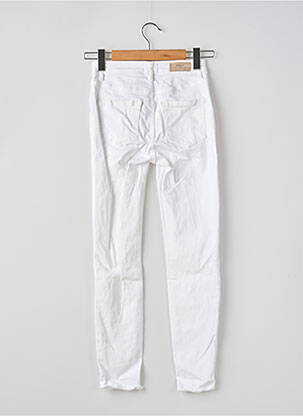 Jeans coupe slim stretch taille haute blanc ONLY femme