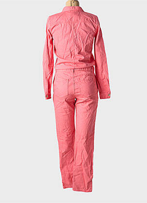 Combi-pantalon fermeture boutonnée sur le devant manches longues rose ONLY femme
