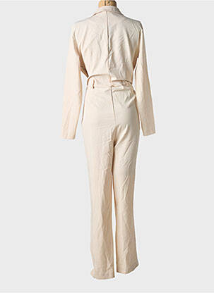 Combi-pantalon fermeture boutonnée sur le devant manches longues beige VILA femme