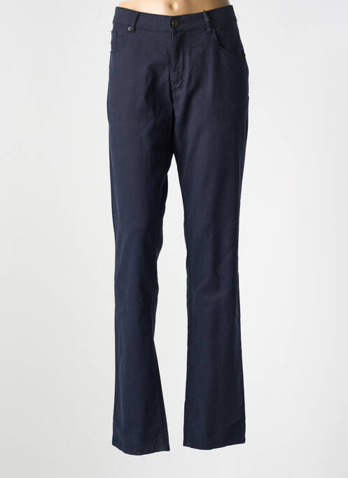 Pantalon droit stretch taille normale bleu STATE OF ART femme