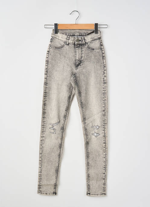 Jeans skinny gris CHEAP MONDAY pour femme