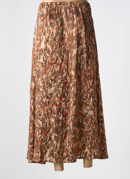 Jupe longue marron BELLITA pour femme