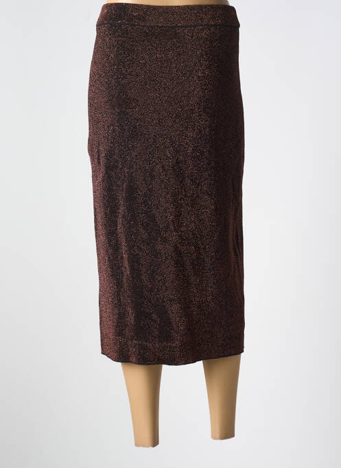Jupe longue marron DEUX. BY ELINE DE MUNCK pour femme