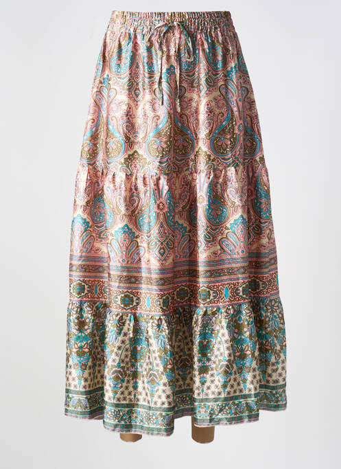 Jupe longue rose JS MILLENIUM pour femme