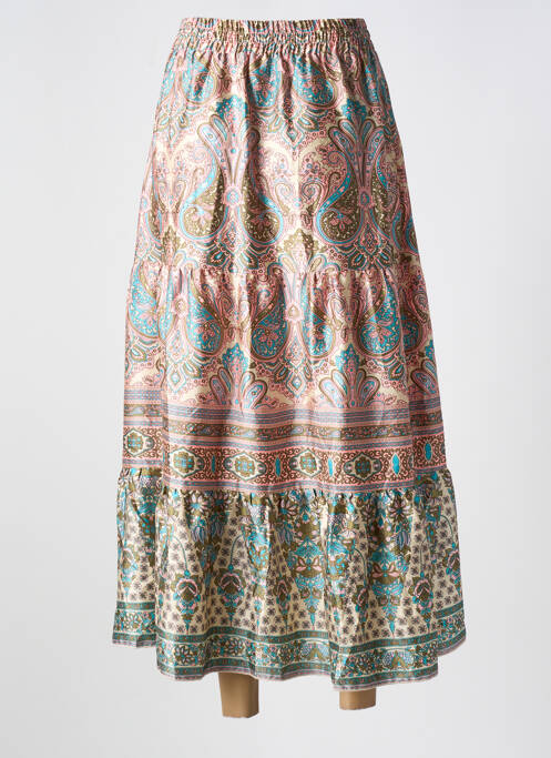 Jupe longue rose JS MILLENIUM pour femme