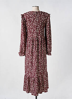 Robe longue manches longues manches longues rouge MANGO femme