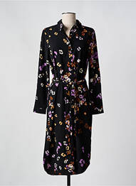 Robe mi-longue manches longues manches longues noir VERO MODA femme