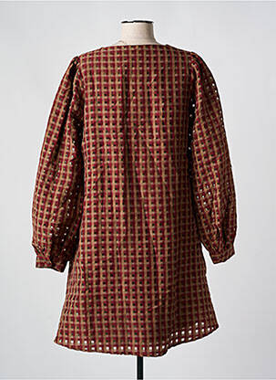 Robe courte coupe évasée manches longues rouge VILA femme