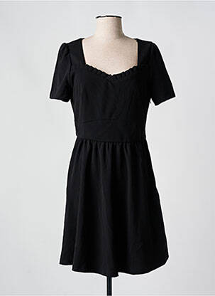 Robe courte manches courtes manches courtes noir NAF NAF femme