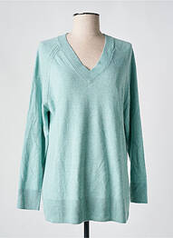 Pull tissage chiné manches longues bleu MANGO femme