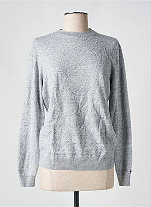 Pull tissage chiné manches longues gris TOM TAILOR femme