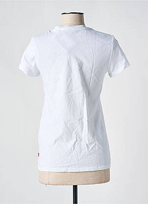 T-shirt sérigraphie floquée manches courtes blanc LEVI'S femme