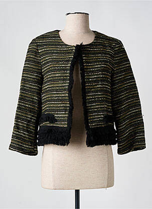 Veste chic fausses poches vert IMPREVU femme