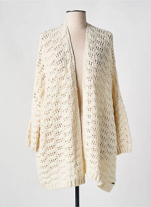 Gilet manches longues beige PEPE JEANS pour femme