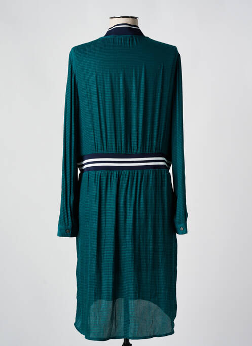 Robe mi-longue manches longues manches longues vert GARCIA femme