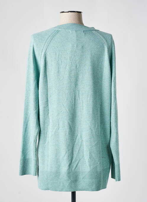 Pull tissage chiné manches longues bleu MANGO femme