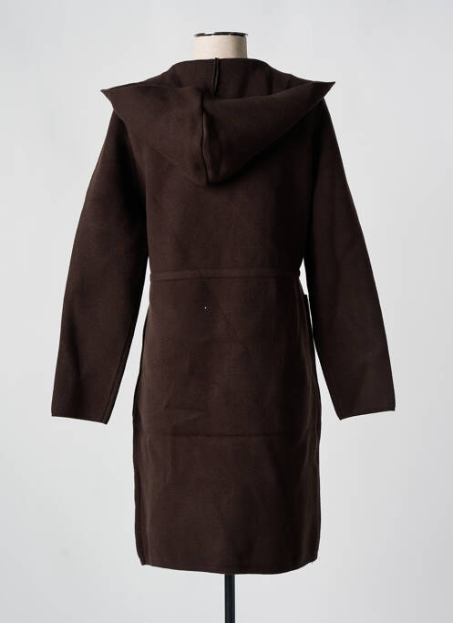 Robe mi-longue marron MORGAN pour femme