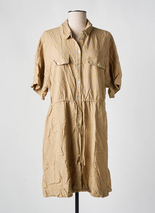 Robe mi-longue marron VERO MODA pour femme