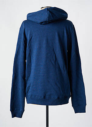 Sweat-shirt à capuche sérigraphie manches longues bleu R.EV 1703 BY REMCO EVENPOEL  femme
