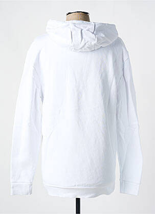 Sweat-shirt à capuche poches manches longues blanc ELLESSE homme
