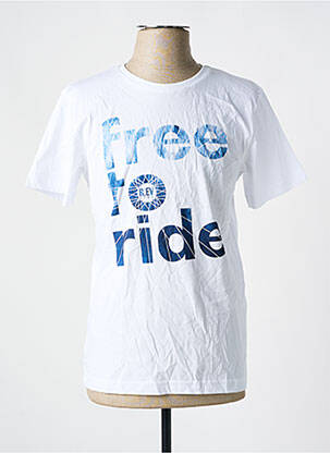 T-shirt coupe droite manches courtes blanc R.EV 1703 BY REMCO EVENPOEL  homme