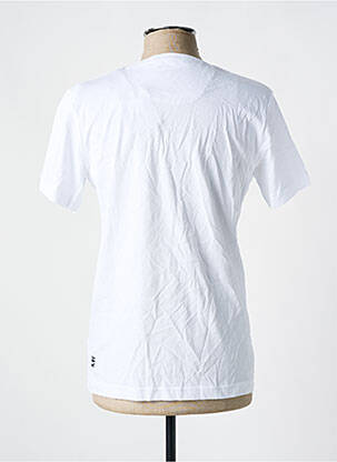 T-shirt coupe droite manches courtes blanc R.EV 1703 BY REMCO EVENPOEL  homme