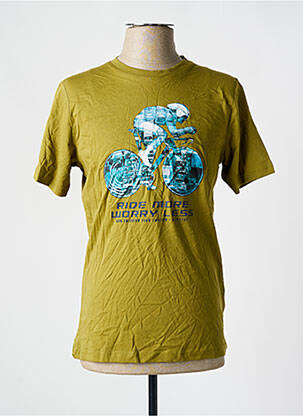 T-shirt coupe droite manches courtes vert R.EV 1703 BY REMCO EVENPOEL  homme