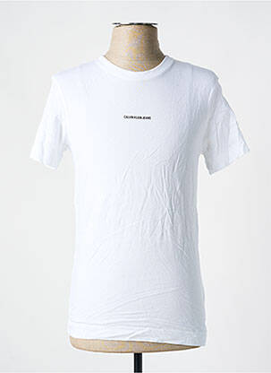 T-shirt coupe droite manches courtes blanc CALVIN KLEIN homme