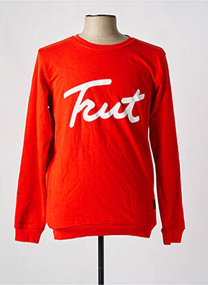 Sweat-shirt manches longues manches longues rouge LEMONS homme