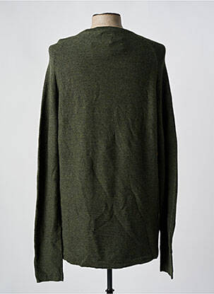 Pull col rond manches longues vert GARCIA homme
