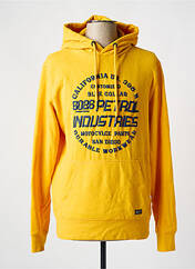 Sweat-shirt à capuche jaune PETROL INDUSTRIES pour homme seconde vue