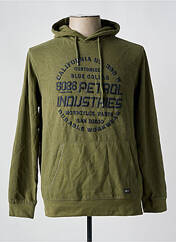Sweat-shirt à capuche vert PETROL INDUSTRIES pour homme seconde vue
