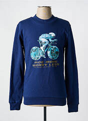 Sweat-shirt bleu R.EV 1703 BY REMCO EVENPOEL  pour homme seconde vue