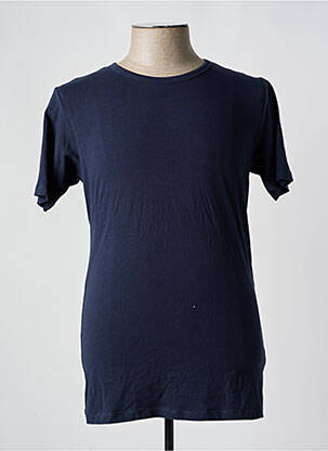 T-shirt bleu BRUCE & BUTLER  pour homme