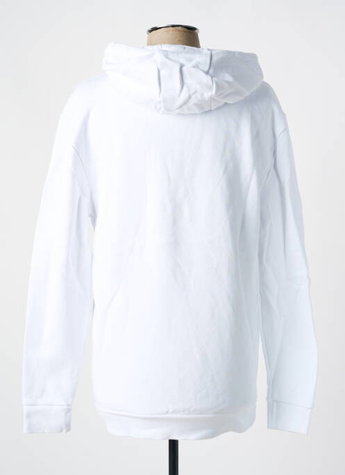 Sweat-shirt à capuche poches manches longues blanc ELLESSE homme