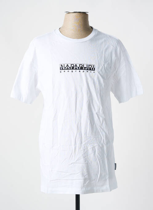 T-shirt coupe droite manches courtes blanc NAPAPIJRI homme