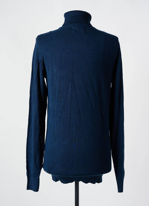 Pull col roulé bleu PETROL INDUSTRIES pour homme
