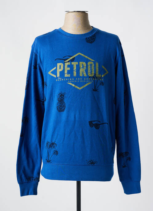 Sweat-shirt bleu PETROL INDUSTRIES pour homme