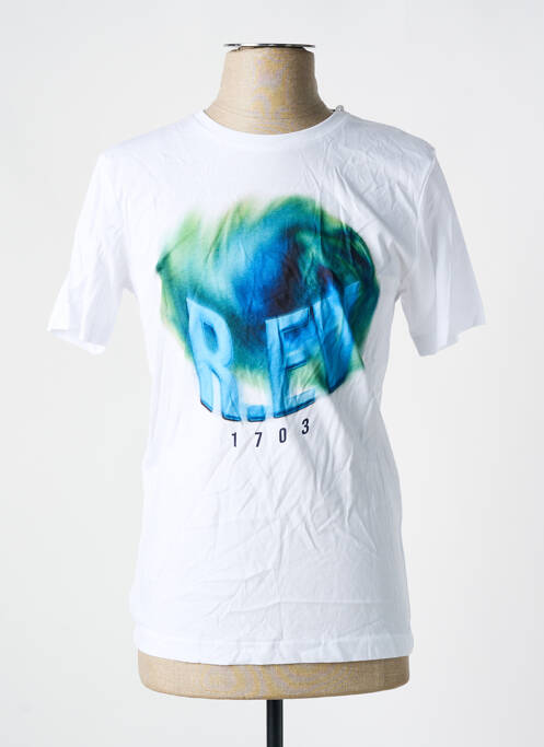 T-shirt blanc R.EV 1703 BY REMCO EVENPOEL  pour homme