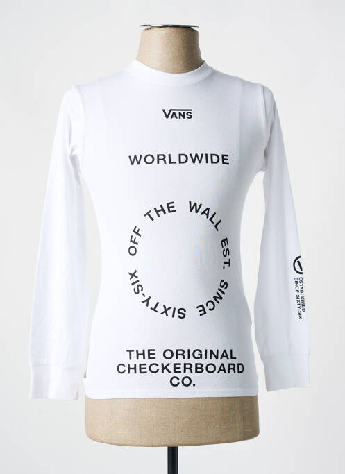 T-shirt blanc VANS pour homme