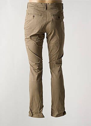 Pantalon chino stretch taille normale beige JACK & JONES homme