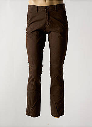 Pantalon chino stretch taille normale marron JACK & JONES homme
