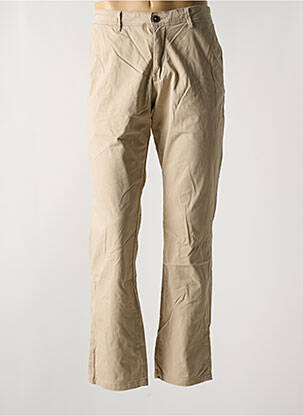 Pantalon chino stretch taille normale beige JACK & JONES homme