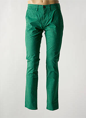 Pantalon chino stretch taille normale vert BRUCE & BUTLER  homme