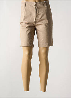 Short fermeture zippée sous rabat boutonné taille normale beige HAZE&FINN homme