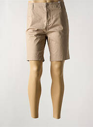 Short fermeture zippée sous rabat boutonné taille normale beige HAZE&FINN homme