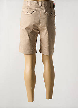 Short fermeture zippée sous rabat boutonné taille normale beige HAZE&FINN homme
