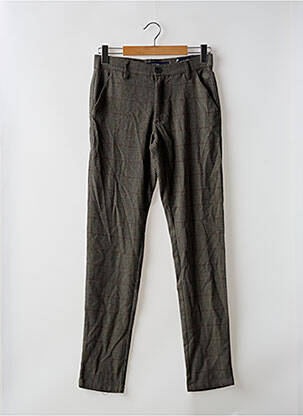 Pantalon chino poches taille normale vert BRUCE & BUTLER  homme