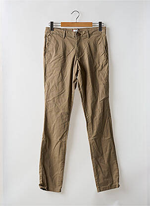 Pantalon chino stretch taille normale beige JACK & JONES homme