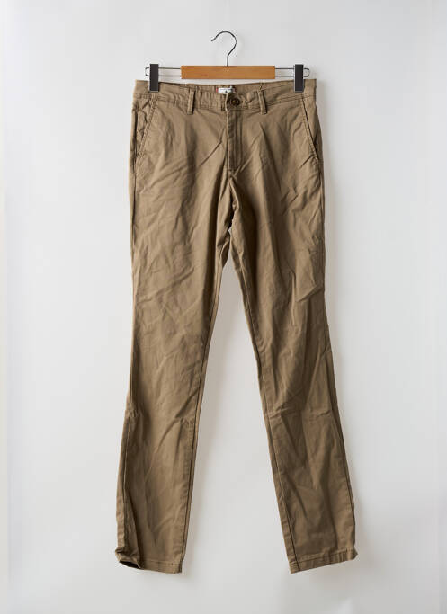 Pantalon chino stretch taille normale beige JACK & JONES homme